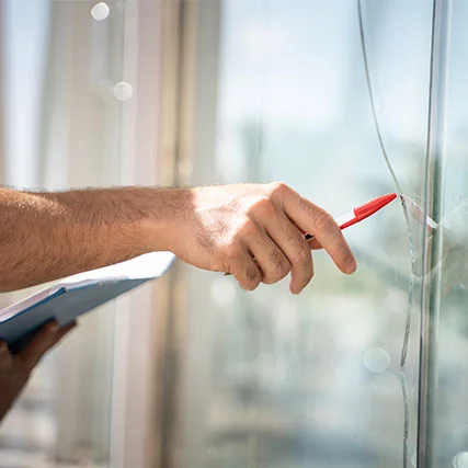 broken glass repair in Glenview, IL